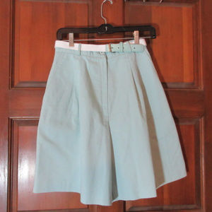 SHIPNSHORE Mint Green Shorts Cotton/Poly Size 10
